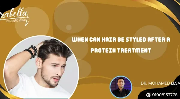 When can hair be styled after a protein treatment